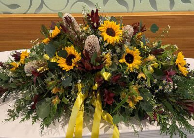 Funeral Sheath - Natives + Sunflowers