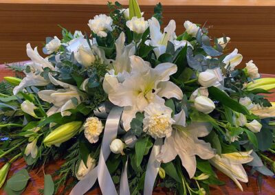 Funeral Sheath - White Roses